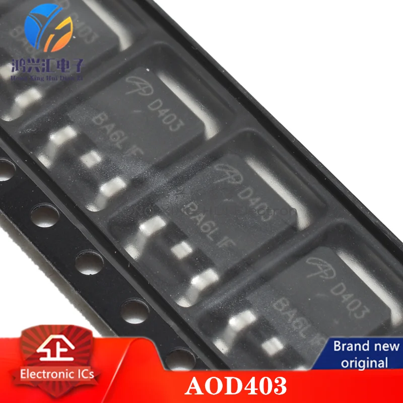 (10PCS) Brand new / original AOD403 Trans MOSFET P-CH 30V 70A 3-Pin(2+Tab) DPAK