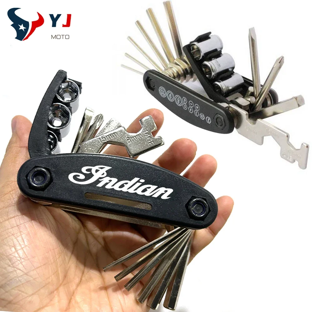 Motorcycle Multifunction Tool Portable Repair Screwdriver Set For Indian FTR 1200 S FTR1200 Carbon / Rally Chief VINTAGE Scout