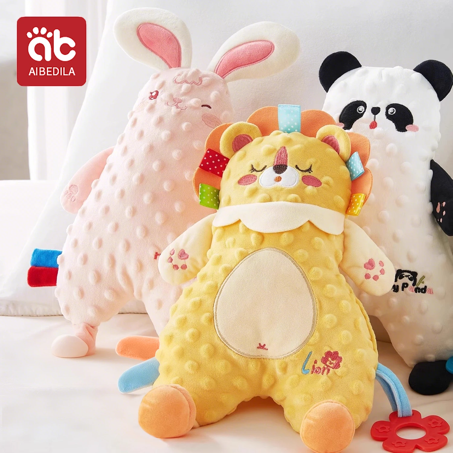 

Baby Comforter Blanket Plush Stuffed Animal Security Blanket for Babies Soothe Appease Towel Soft Plush Newborn Sleeping Dolls