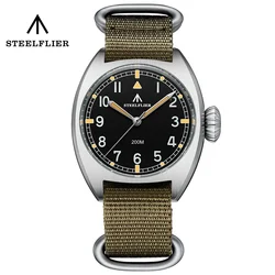 STEELFLIER Official 36MM Quartz Watch Luxury SF745 Swiss Luminous VH31 Mute Movement 20Bar Waterproof Unisex Fashion Dive Watch