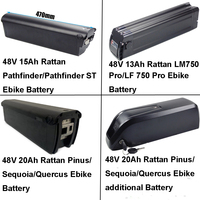 48V 13Ah 15Ah 20Ah Ltihium E-Bike Integrated Battery for Rattan Pathfinder ST LM LF 750 Pro Pinus Sequoia Quercus Electric Bike