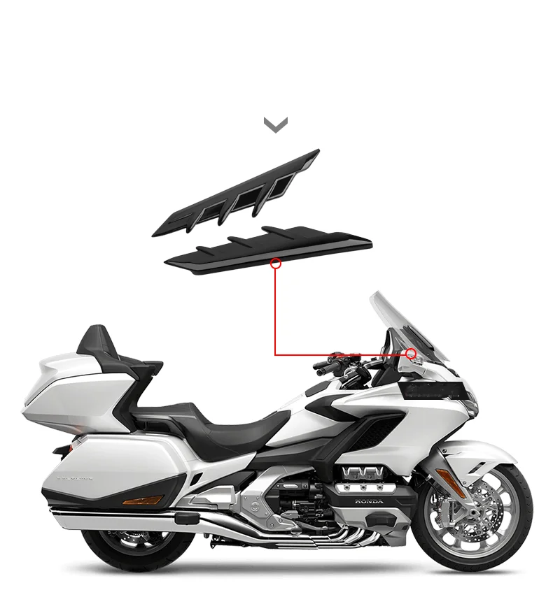 PANICAL For Honda Gold wing GL1800 F6B DCT DOC rearview mirror decorative strip Motorcycle hulls Motorcycle decoration 2018-2024