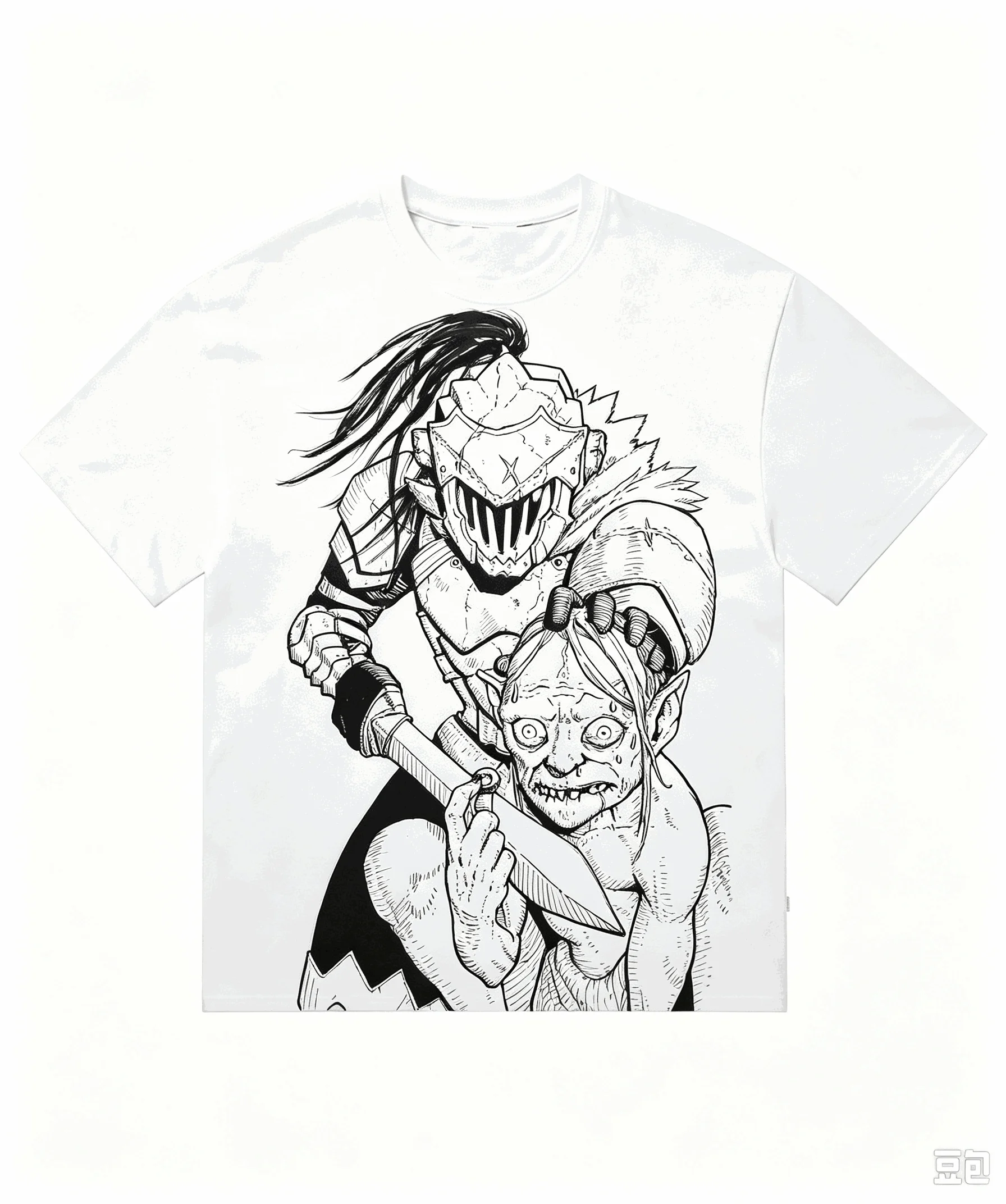 Goblin Slayer Print T-shirts for Men Women Fashion Hip Hop Oversized Unisex Streetwear Trendy Cotton Short Sleeves Couples soft