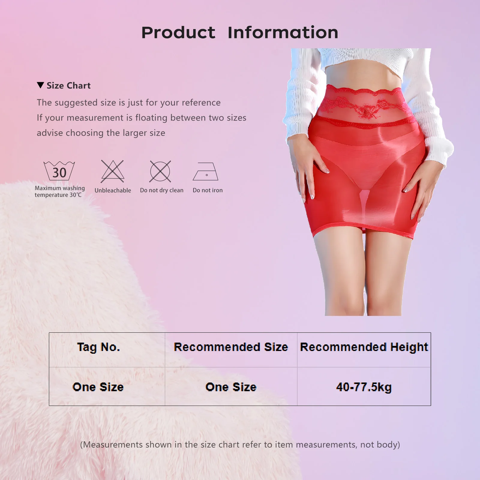 بقماش شفاف الملابس الداخلية يمزح تنورة المرأة عالية الخصر انظر من خلال بيكيني حتى تنورة دانتيل مثير لأزياء عيد الحب الليلية #5