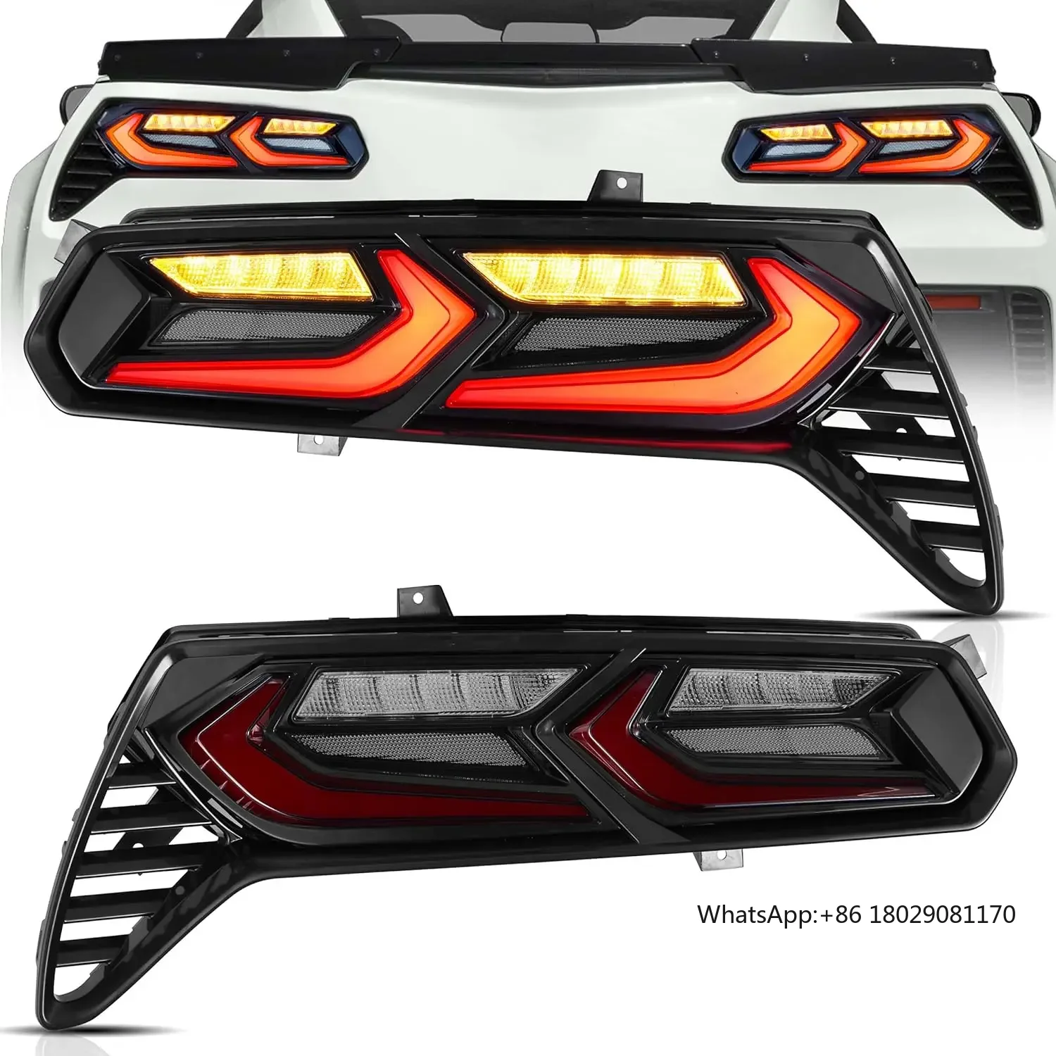 

Suitable For 2014-2019 Chevrolet Corvette C7 Taillight Assemblies Modified With LED Running Lights And Flowing Turn Signals