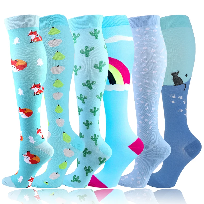 

Men Women Compression Socks Varicose Veins Socks 20-30 Mmhg Outdoor Sports Cycling Travel Flight Nurse Running Leg Support Socks