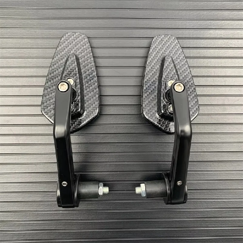 New Motorcycle Rearview Mirror Carbon Fiber Pattern Handlebar Mirror Modified Inverted Rear Mirror Motorbike Accessories