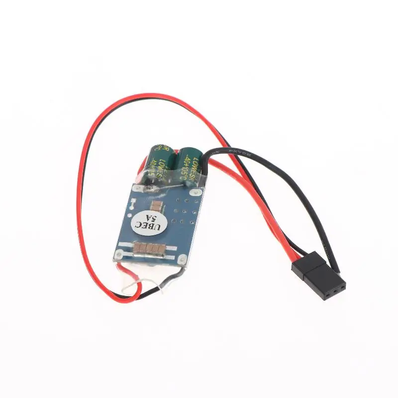 Receptor de Dron RC, fuente de alimentación externa UBEC-5A 2-7S BEC, regulador de interruptor antiinterferencias de protección completa de ruido RF más bajo