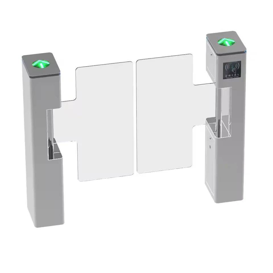 Automatic Pedestrian Swing Barrier Gate Entrance & Exit Security Access Control System For Supermarket Office Gym
