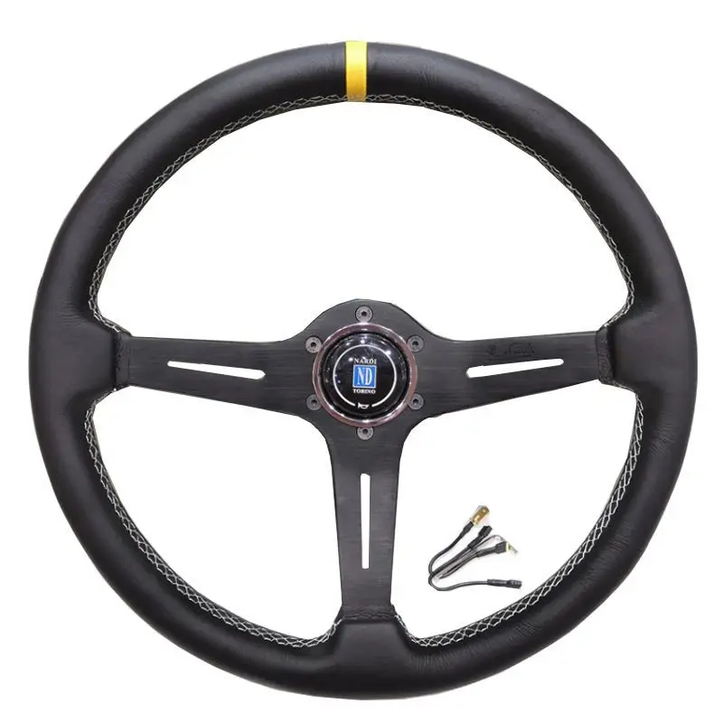 

Automobile competitive steering wheel 15 inch racing modified universal concave steering wheel