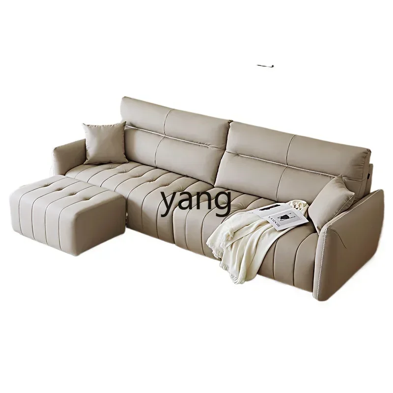 CX  piano key sofa cat scratching skin living room small apartment modern simple light luxury straight row fabric sofa