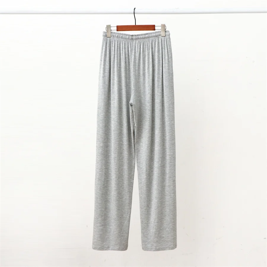 Modal Pajama Pants Spring Autumn Men Thin Homewear Sleep Bottoms Soft Smooth Sleepwear Male Nightwear Sport Long Trousers