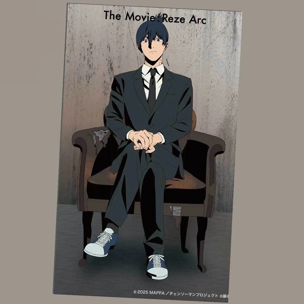 애니메이션 체인소맨 더 무비 레제 아크 덴지 마키마 하야카와 아키 코스프레 카드 5개 피규어 종이 카드 컬렉션 파티 소품