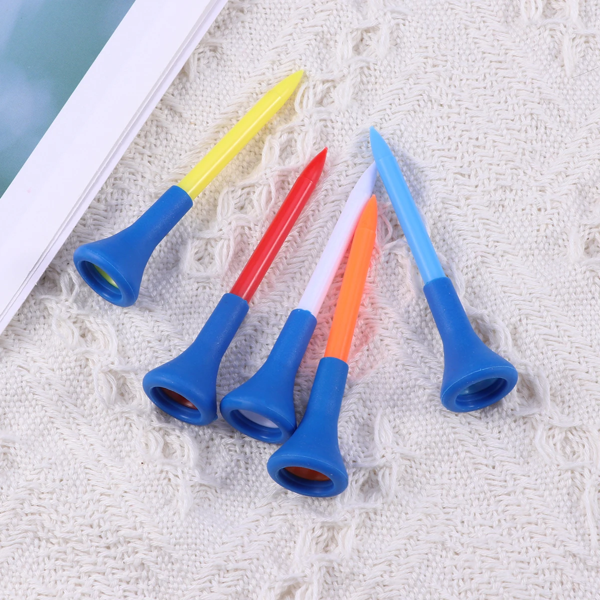 

Premium Golf Tees Reusable Eco Friendly Training Tool for Indoor Outdoor Practice Compact Lightweight PP Plastic Carry for Golf