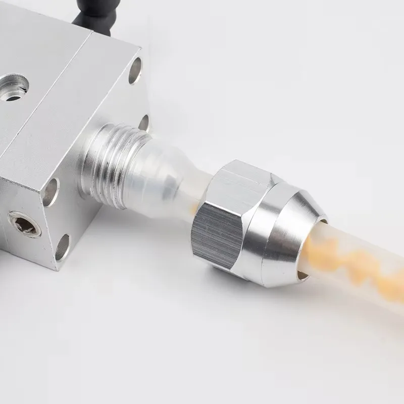 Large Flow Double Liquid Back Suction Glue Dispenser Nozzle Two-Component Adhesive Dispensing Valve for Craft And Industrial Use