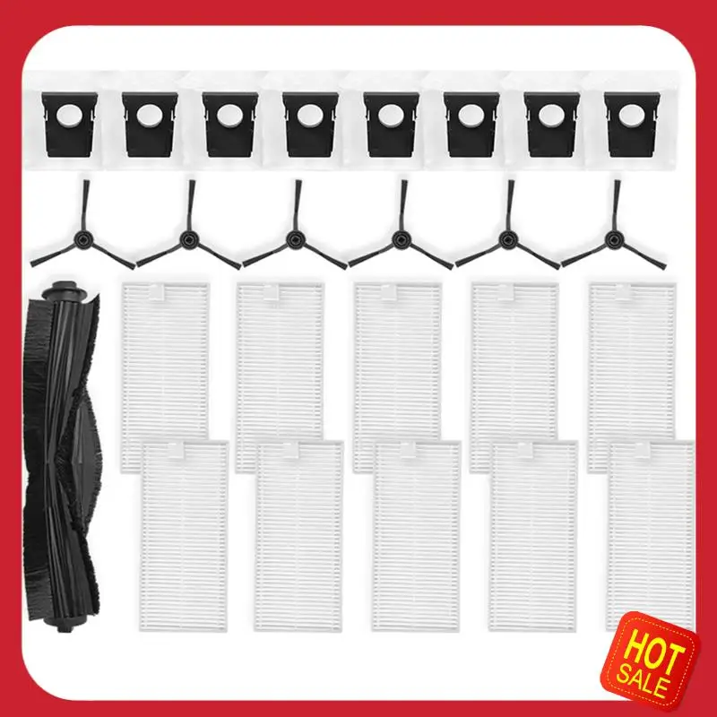 

A08I For Eureka J20 / Midea W20 / W20 Pro Robot Vacuum Cleaner Main Roller Side Brush Hepa Filter Dust Bag Accessories