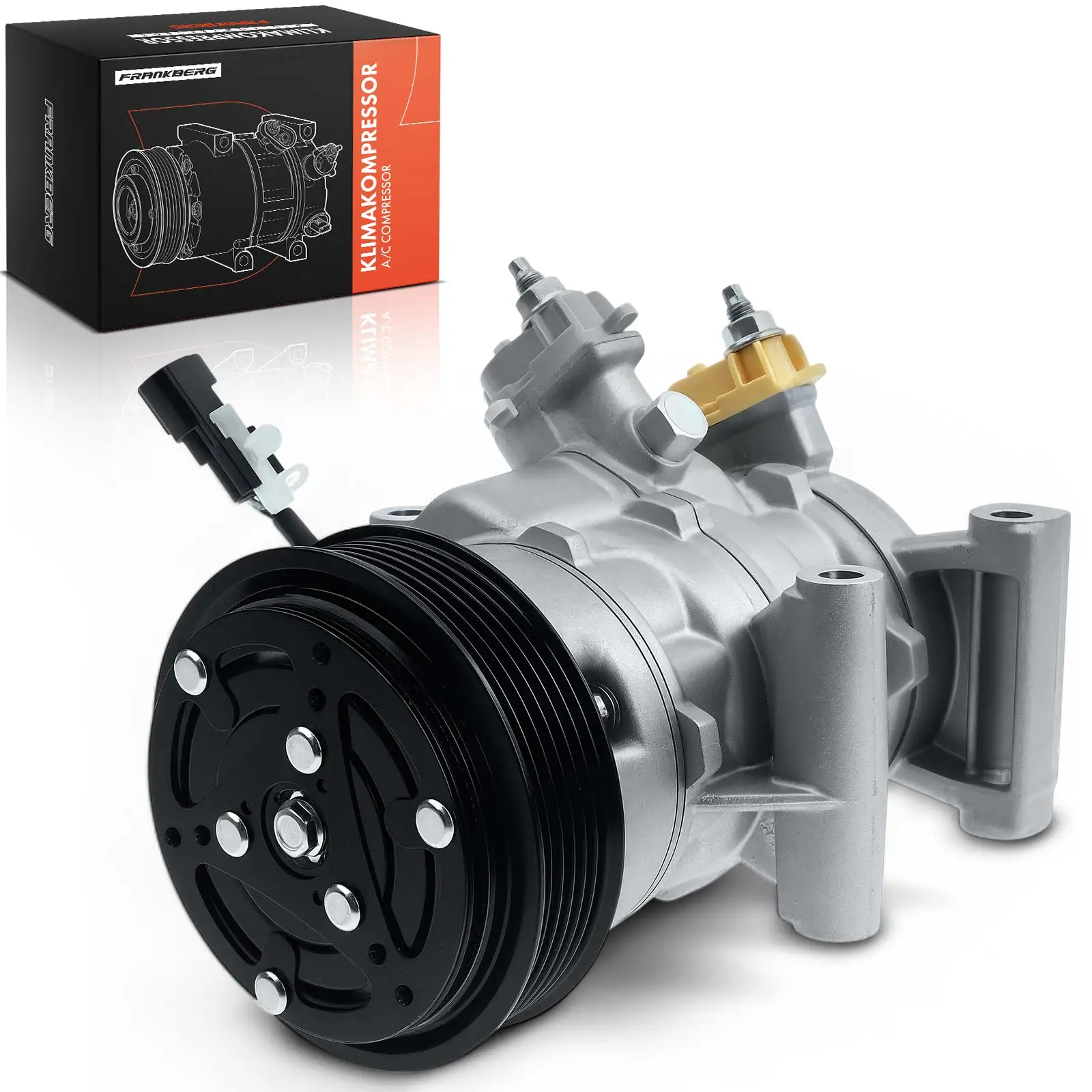 Frankberg 1x klimaatcompressor voor Ford Tourneo Courier B460 Transit KA + FK UK Bj vanaf 2010 1846037 2016401 G1B119D629AA E3B119D629AA