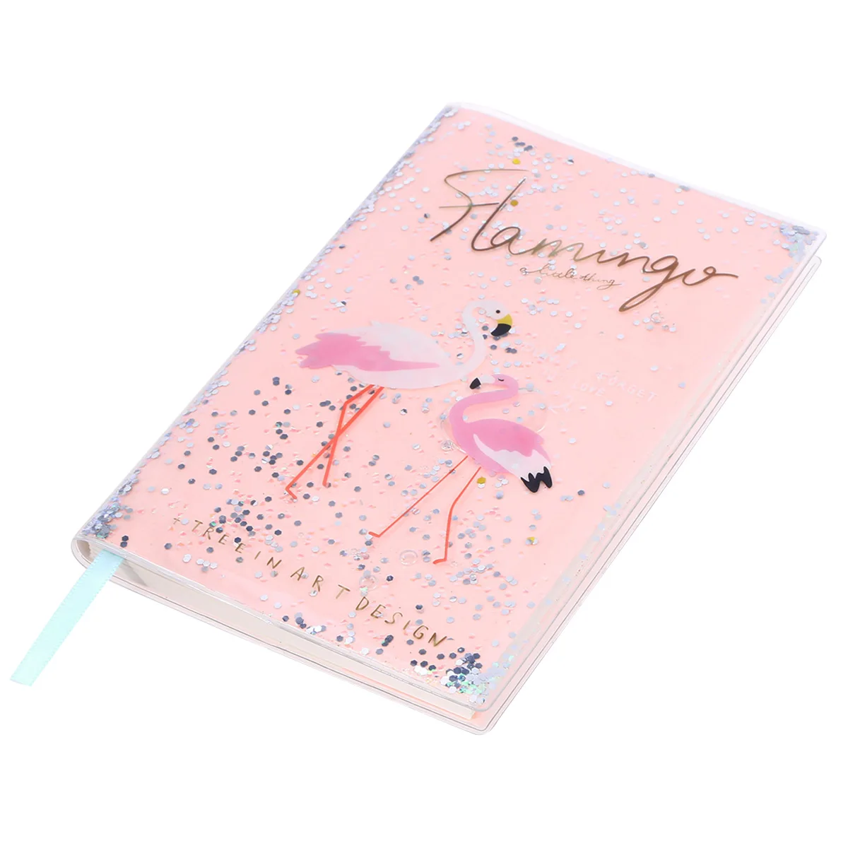 

Personalized Daily Notebook Small Size Cartoon Flamingo Cover Glazed Paper Smooth Writing Weekly Plan Schedule Pad Kids Students