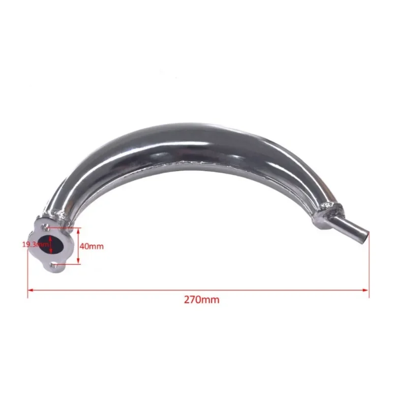 Bicycle Banana Muffler Exhaust  For 49cc 50cc 60cc 80cc Motorized Bike 2-Stroke Engine