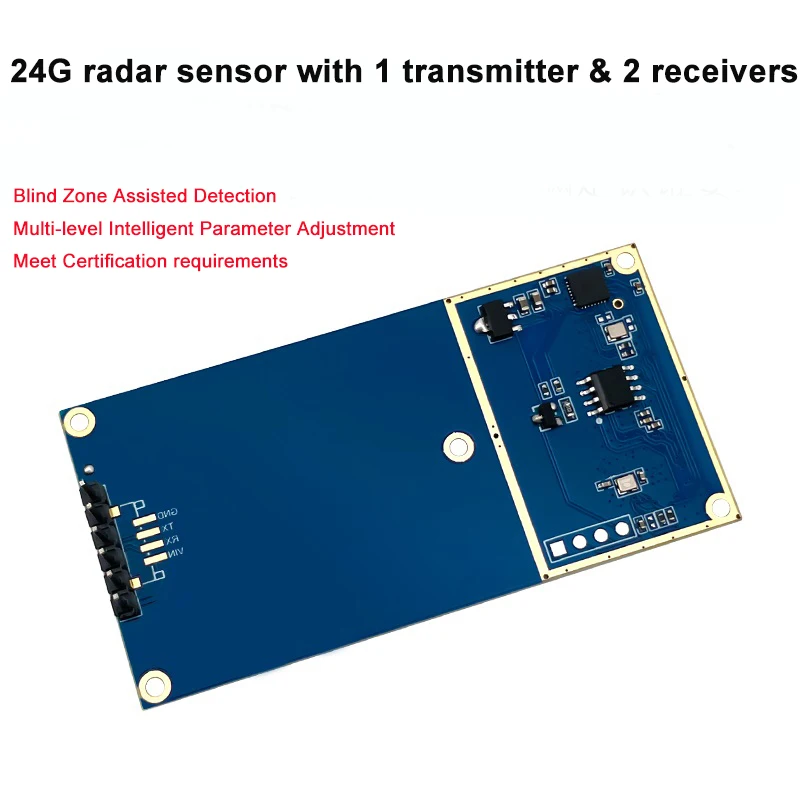 Free Shipping Hi-Link 24G Vehicle Range and Speed Millimeter Wave Radar HLK-LD2451 Vehicle Status Monitoring Sensor Module