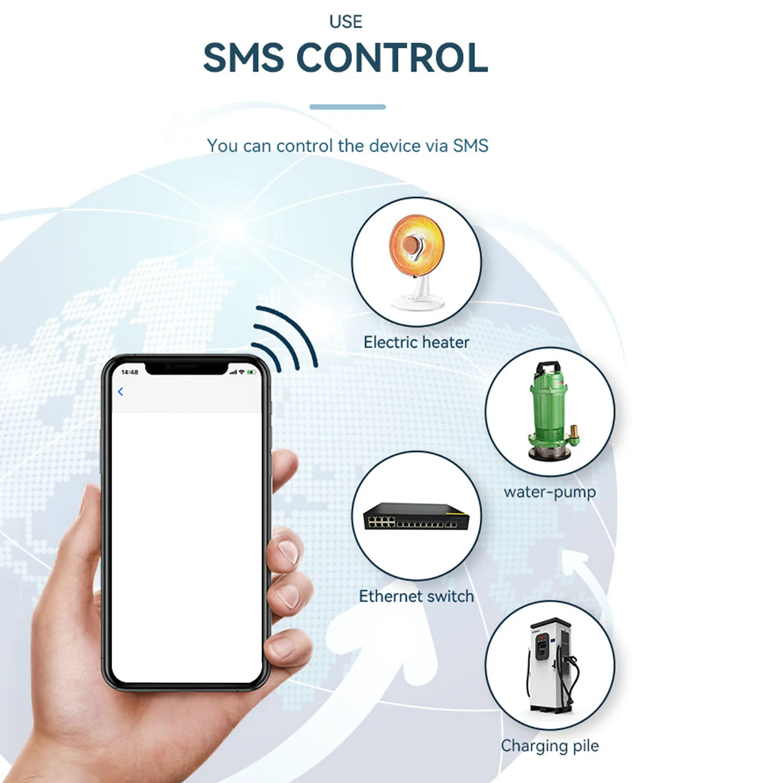Wireless GSM Controller SMS GSM Gate Opener IP30 Aluminum Remote Control Relay Switch for Garage Hangar Warehouse