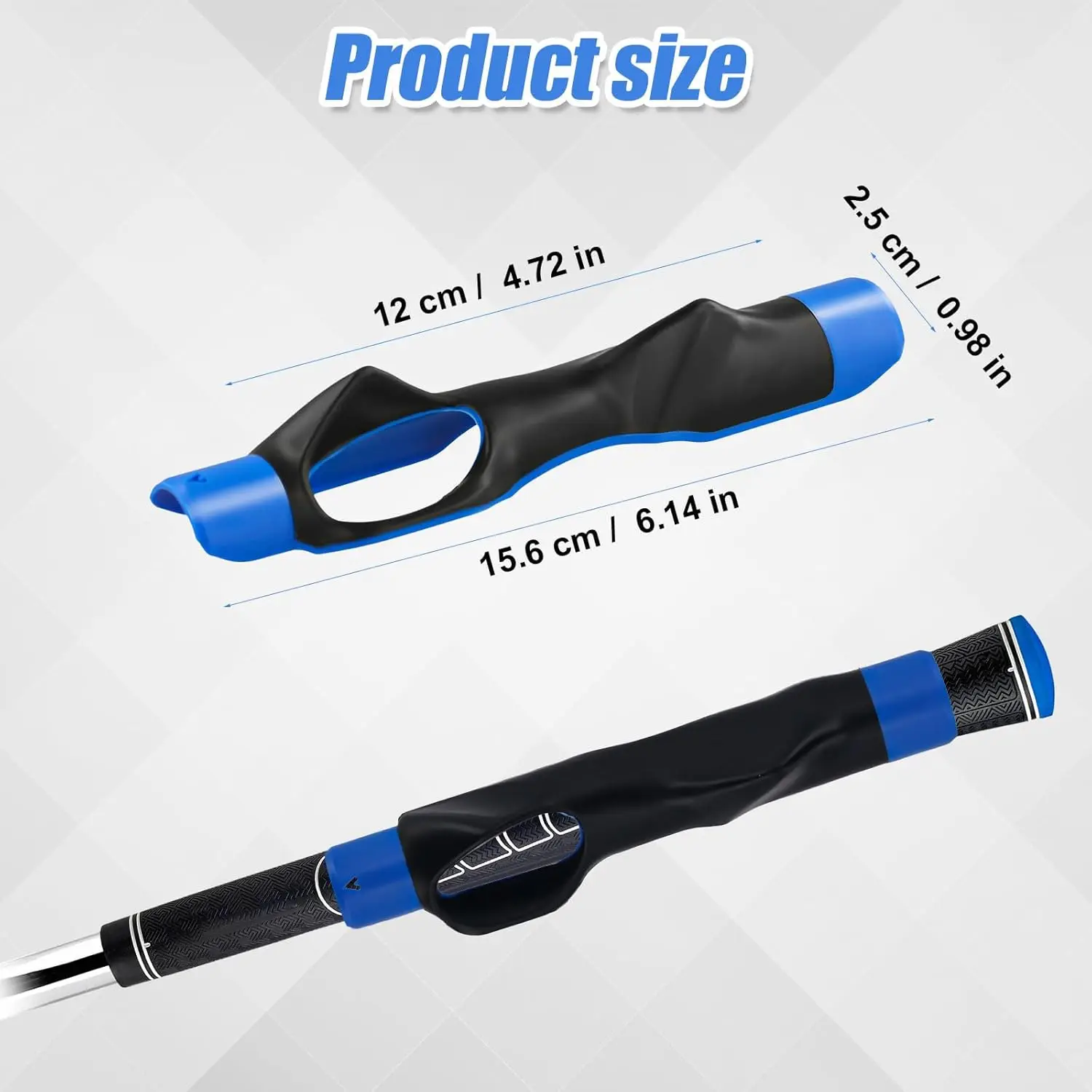 Golf Club Multiple Colors Grips Rubber Swing Training Standard Teaching Practice Training Tool Aid For Right Left Hand Golfer