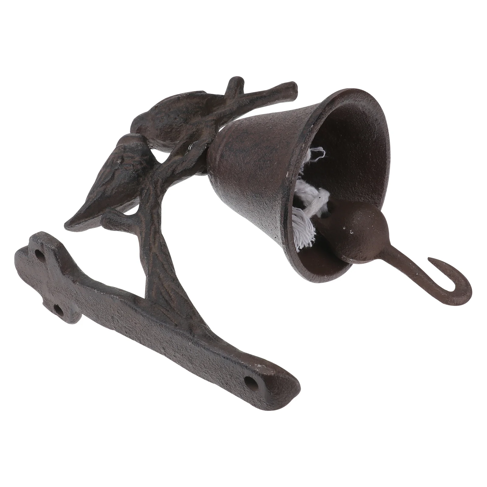 

1Pcs Cast Iron Vintage Door Bell Rustic Love Birds Design for Outdoor Garden Courtyard Wall Hanging Iron Door Bell