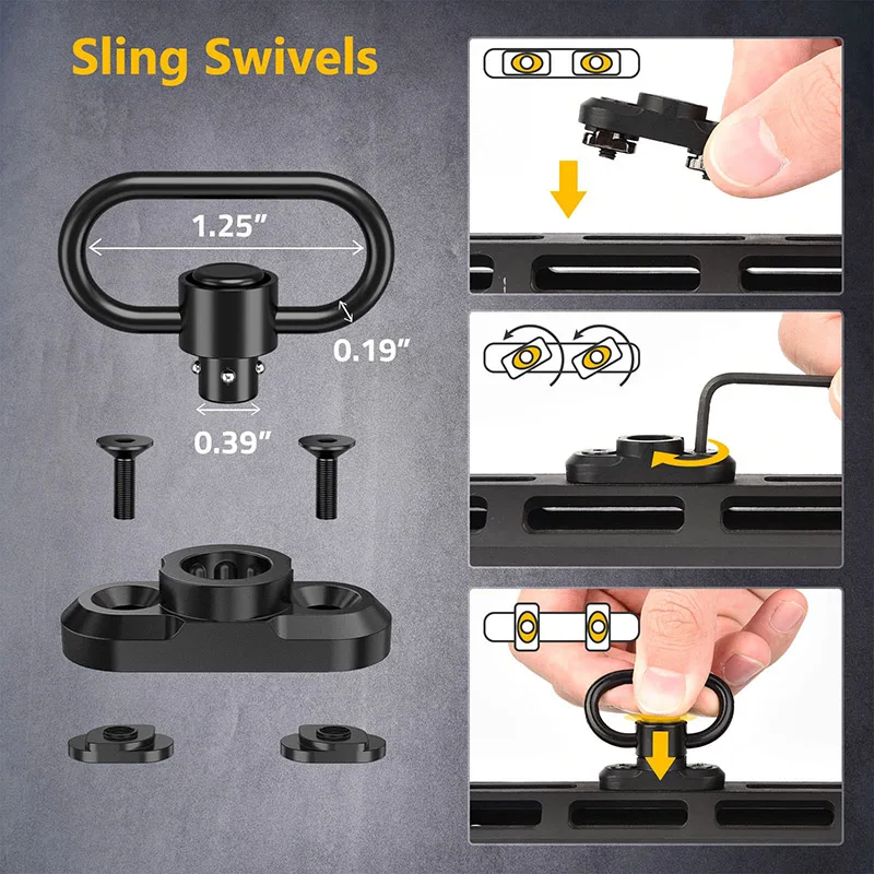 بندقية الصيد التكتيكية نقطتين الرافعة مع 2 حزمة المضادة للدوران حبال يدور الإفراج السريع وتركيب طول القاعدة قابل للتعديل #3