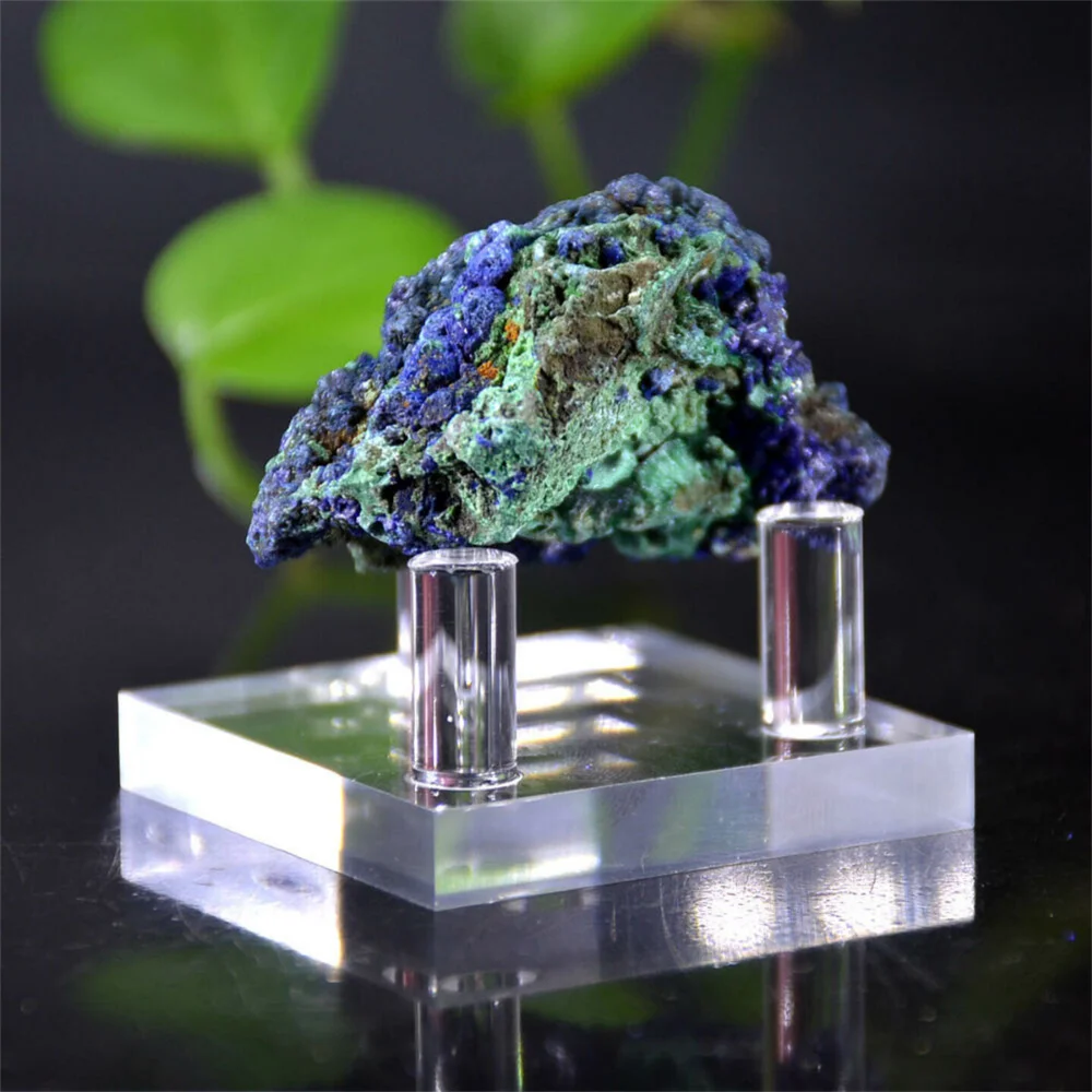 Natural Azurite Malachite Cluster Mineral Specimen 3
