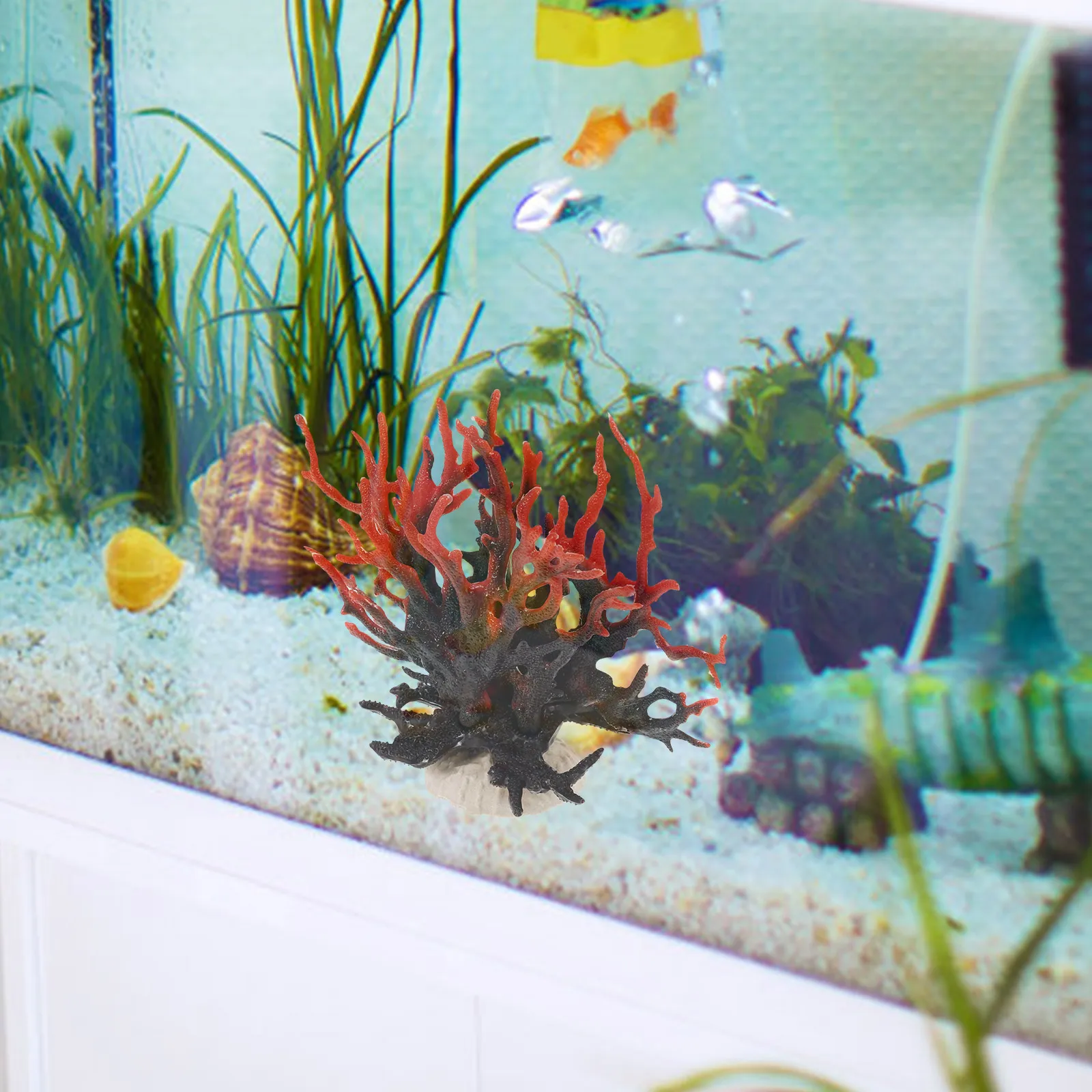 

Artificial Decoration for Aquarium Fish Tank Coral Reef Decor Lifelike Fake Plants Underwater Accessories Soft Coral Wear