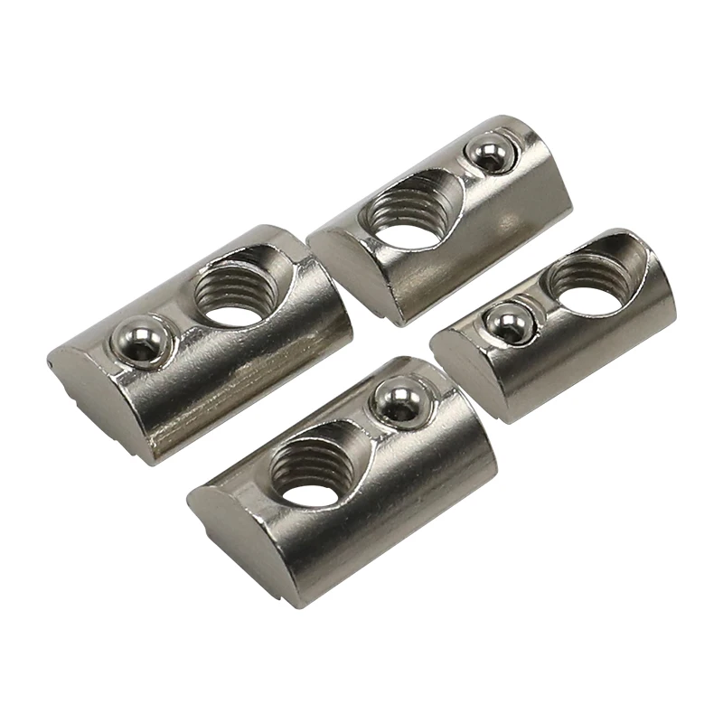 Weiyi Roll-in T-Federmuttern M3 M4 M5 M6 M8 Halbrunde Kugel-Federmutter für EU 2020 3030 Serie Aluminiumprofil-Nut – Detail 4