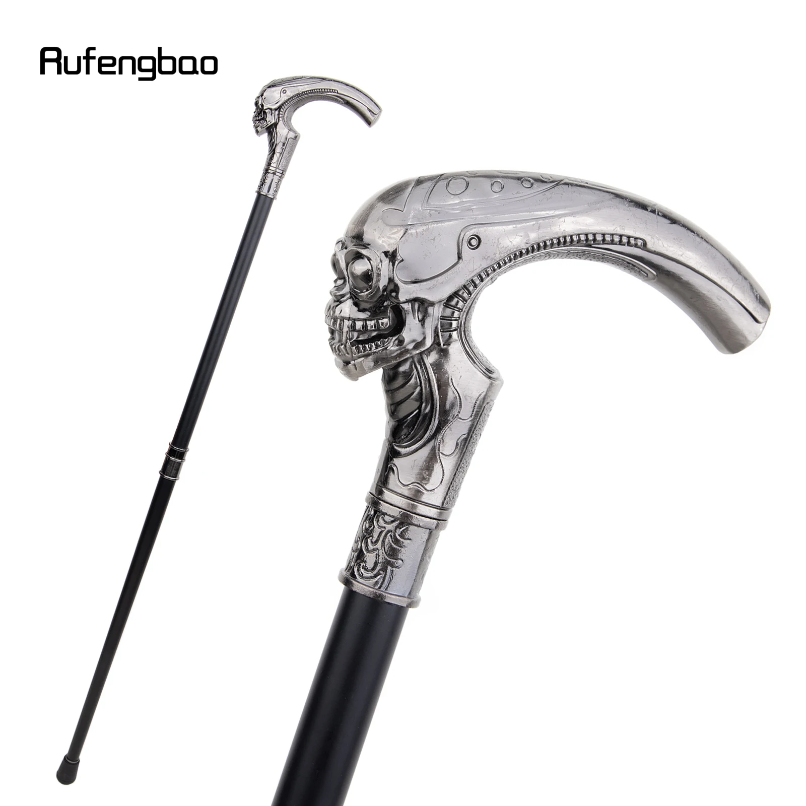 Long Head Skull Fashion Walking Stick Decorative Vampire Cospaly Vintage Party Fashionable Walking Cane Halloween Crosier 93cm