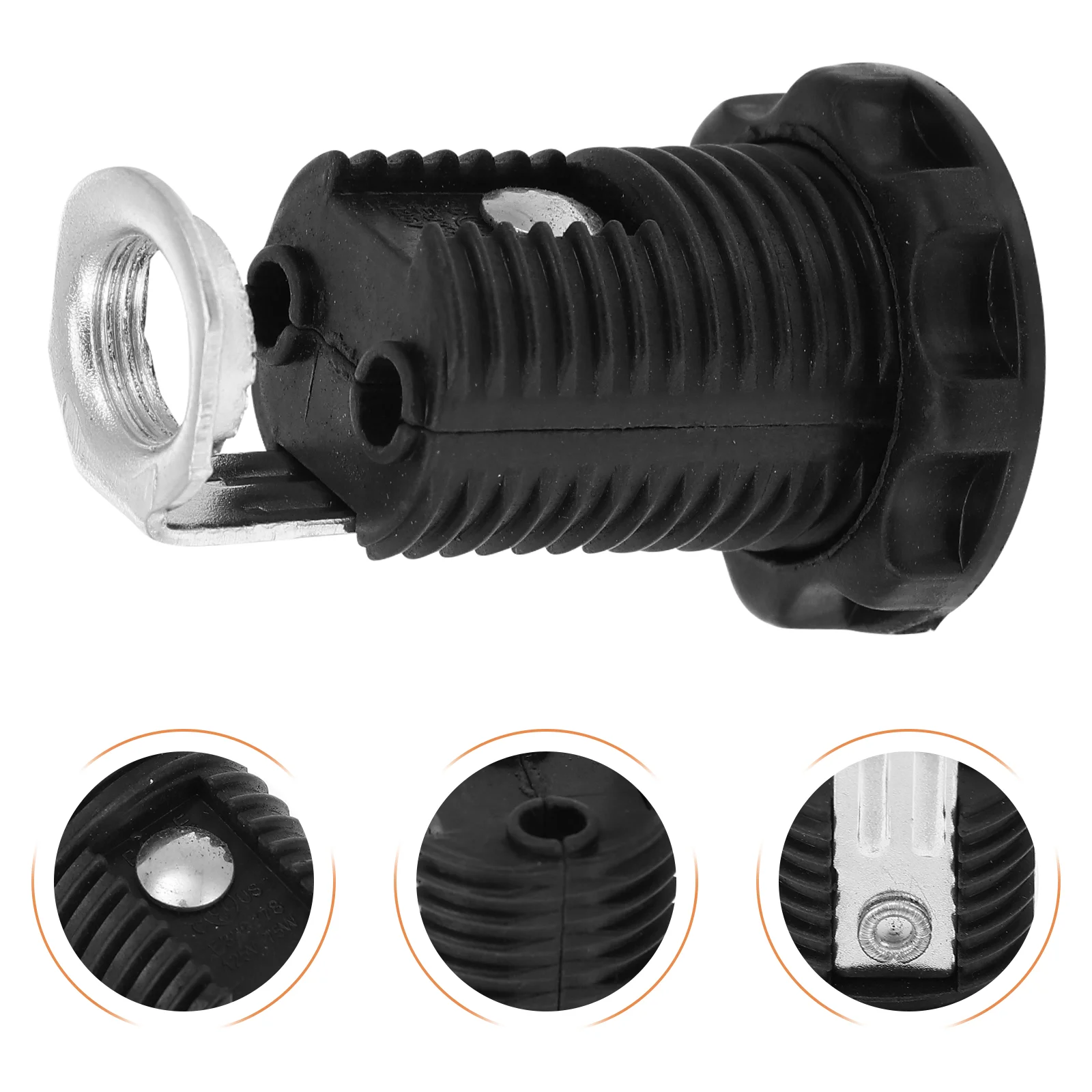 

10 Pcs E12 Lamp Holder Pendant Light Socket Adjustable Plastic Screw Bulb Bulbs