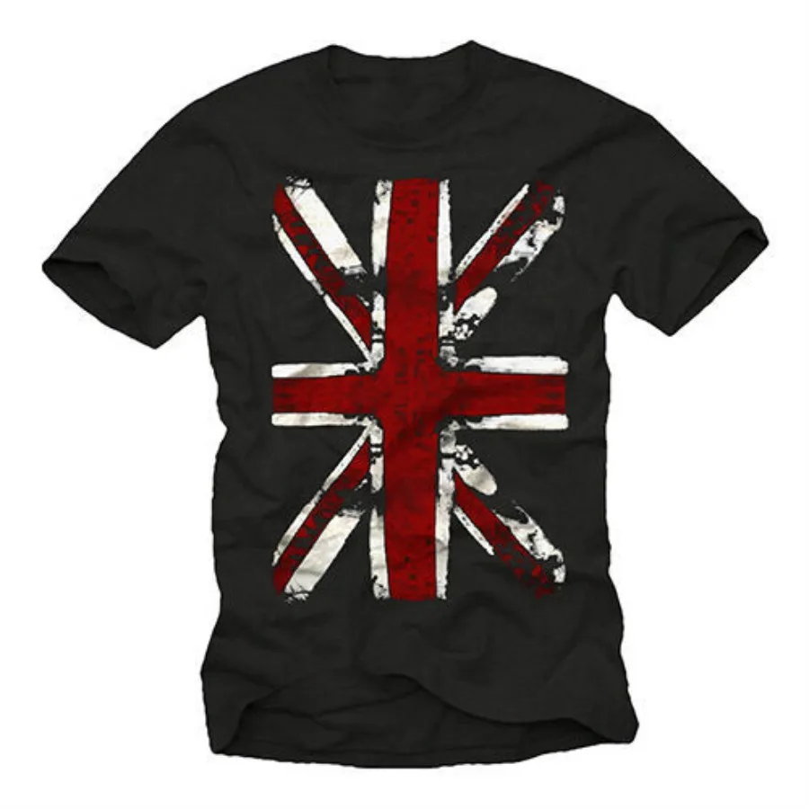 Union Jack England Flag - UK Punk Rock Music Mens T-Shirt. Summer Cotton O-Neck Short Sleeve Unisex T Shirt New S-3XL