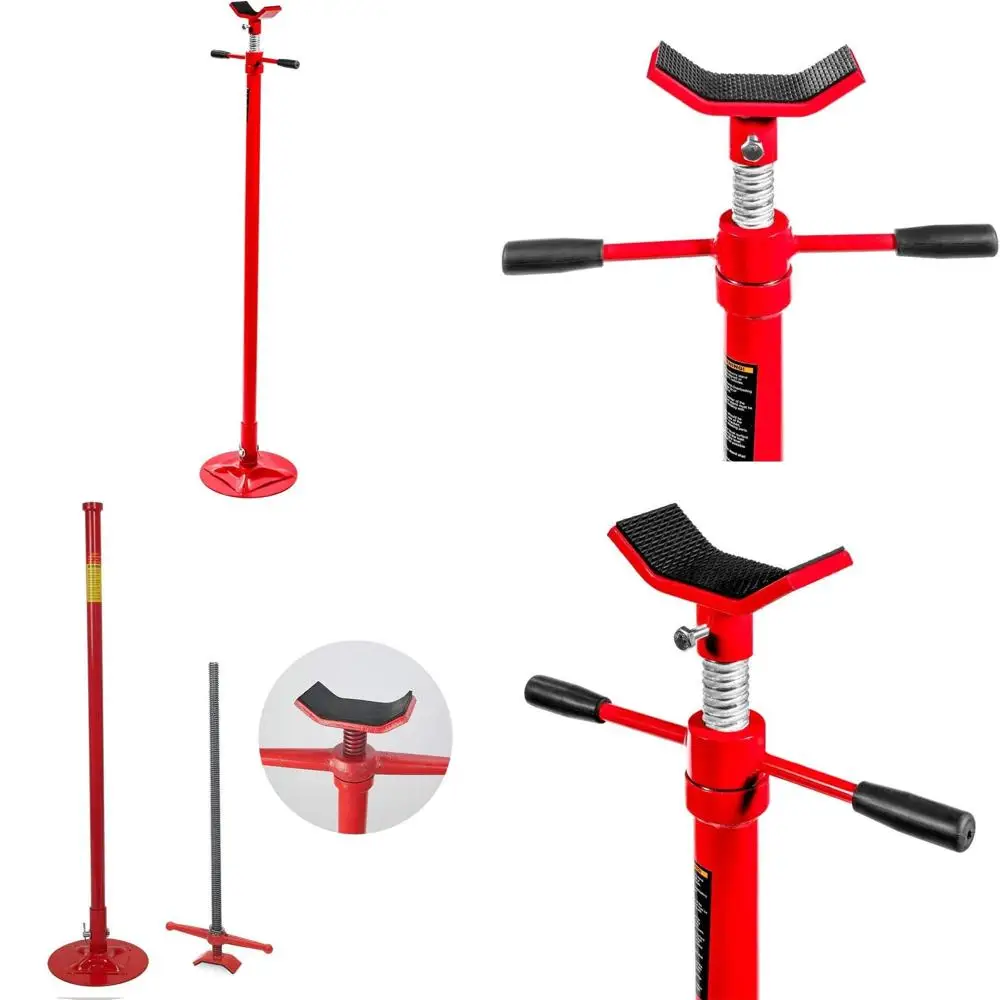 

Half-Ton Capacity Wide Base Lift Jack Stand with 1,000 lbs Support, Self-Locking Screw and Spin Handle