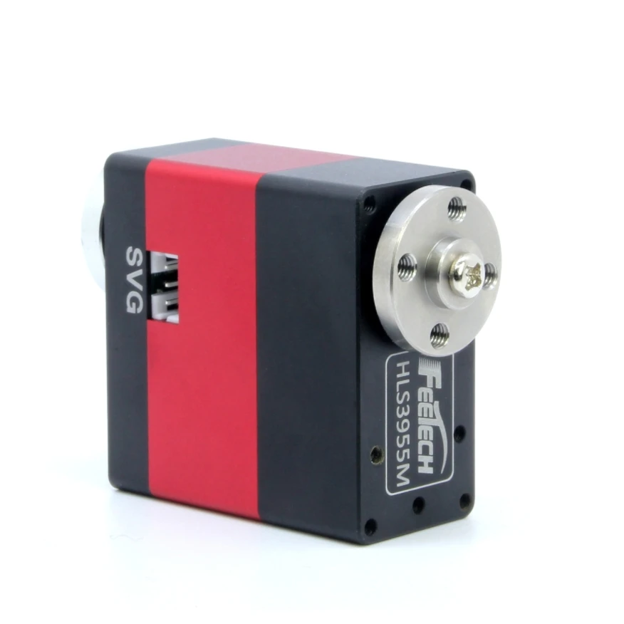 Feetech 12V 55Kg RC Servo แขนหุ่นยนต์ขายส่งเพลาคู่คงที่ควบคุม Real Time ข้อเสนอแนะโลหะวัสดุ