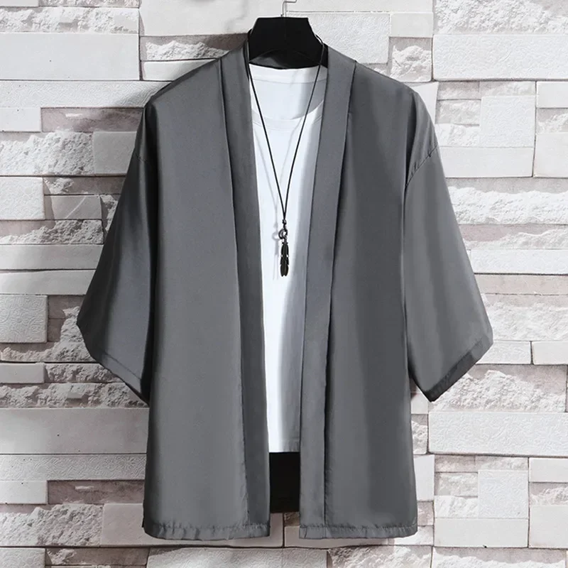 Letni japońskie Kimono sweter damski Haori Yukata męski strój samurajski odzież Kimono kurtka kobieta Kimono koszula Yukata Haori