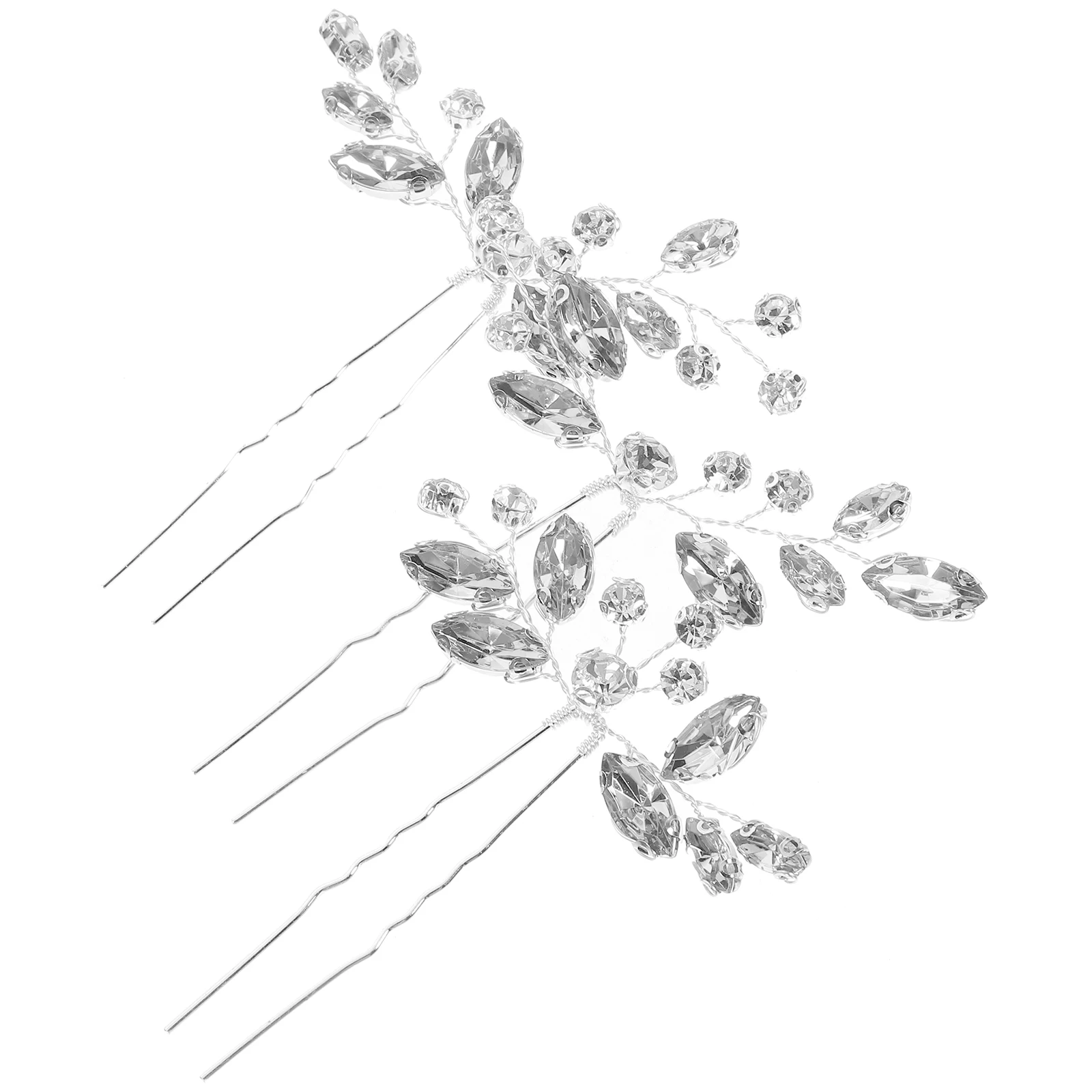 

3 Pcs Wedding Hair Accessories Bridal Pins for Hairstyles Decoration Rhinestone Hairpin Rhinestones White Bride