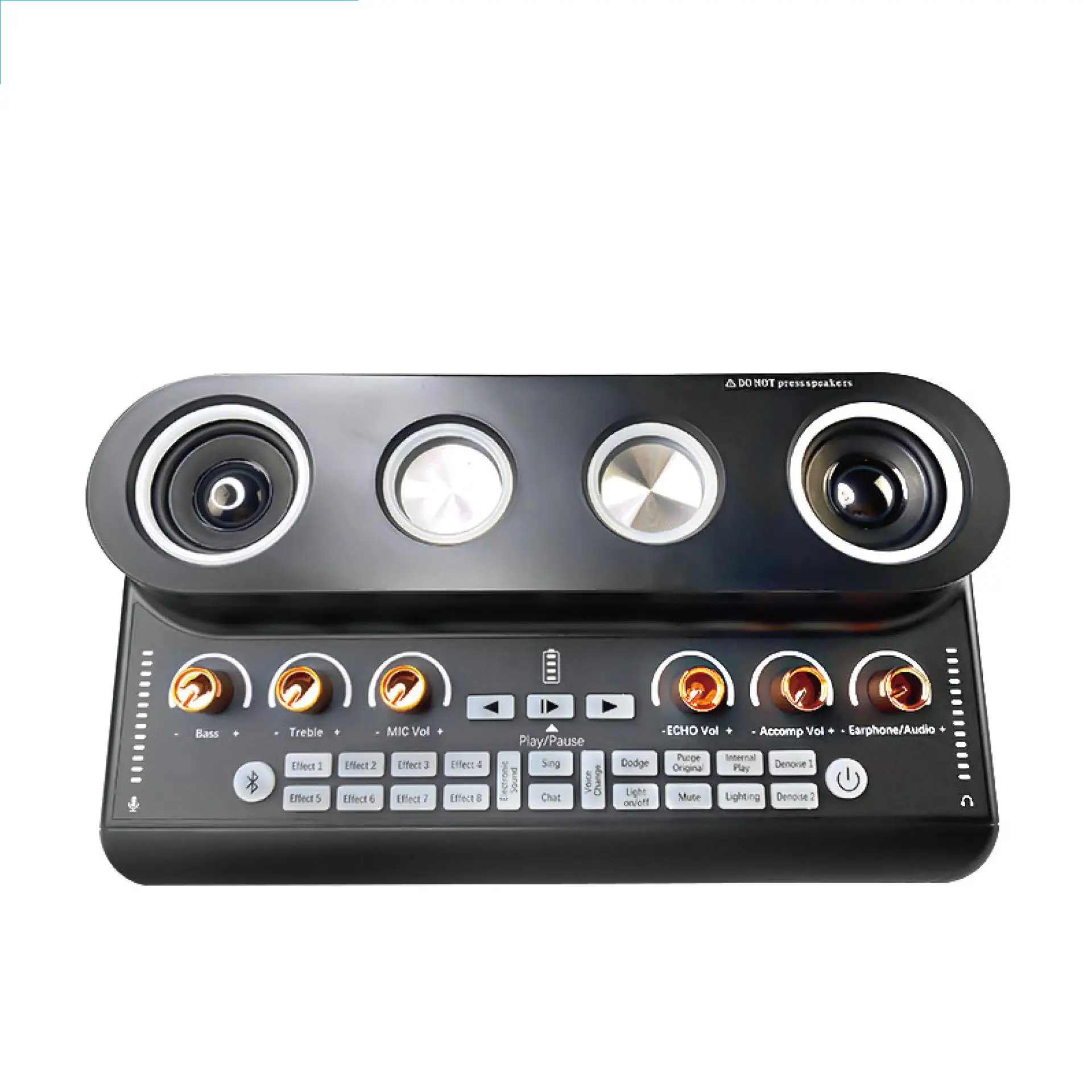 YYHC S20 karaoke set home portable speaker Singing sound card audio with hifi sound, all-in-onemachine for live show with 2 mics