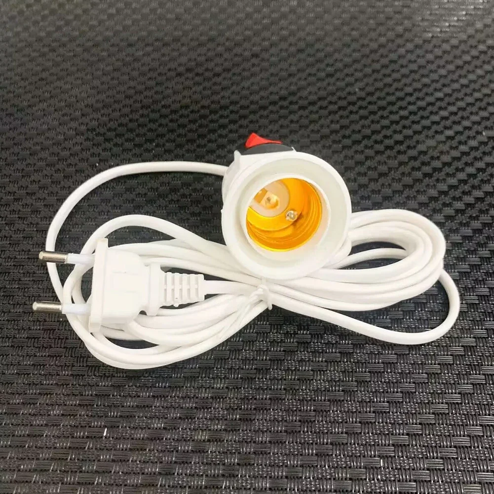 Flexible Lighting Pendant Lamp Holder Convenient On Off Switch Versatile Design European Style For Indoor Spaces