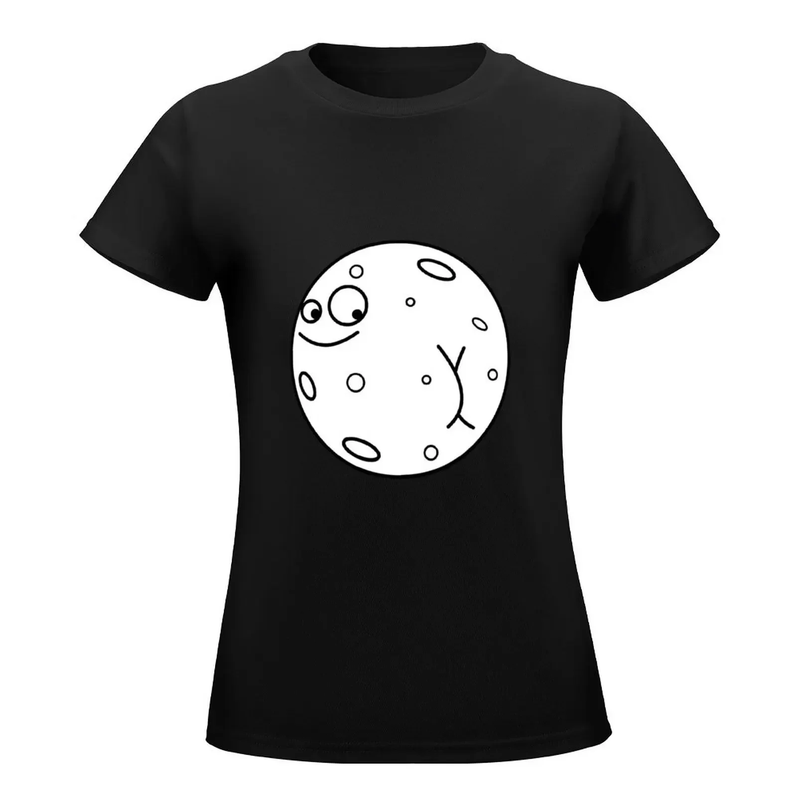 Mooning T-Shirt lady clothes female cute tops Women's clothing