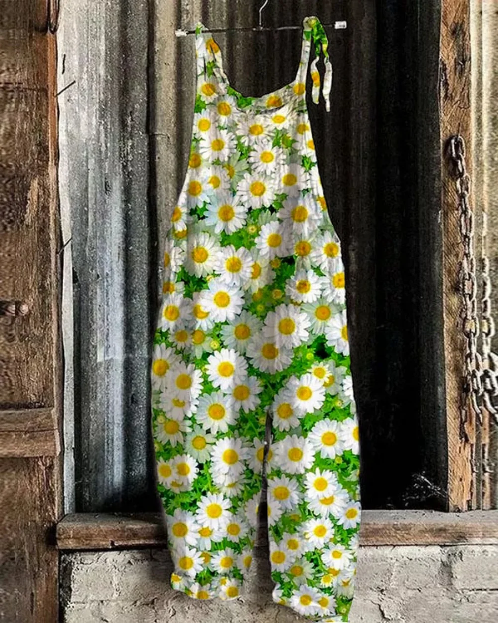 Zomer Retro Comfortabele Jumpsuit Voor Dames Met Rozenpatroon 3d Bedrukte Jarretelmodetrend Plus Linnen Dun Uit Één Stuk