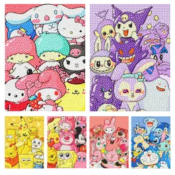 Children's Diamond Painting Cartoon Sanrio Full Diamond Painting Diy Creative Handmade Diamond Stickers Decorative Art