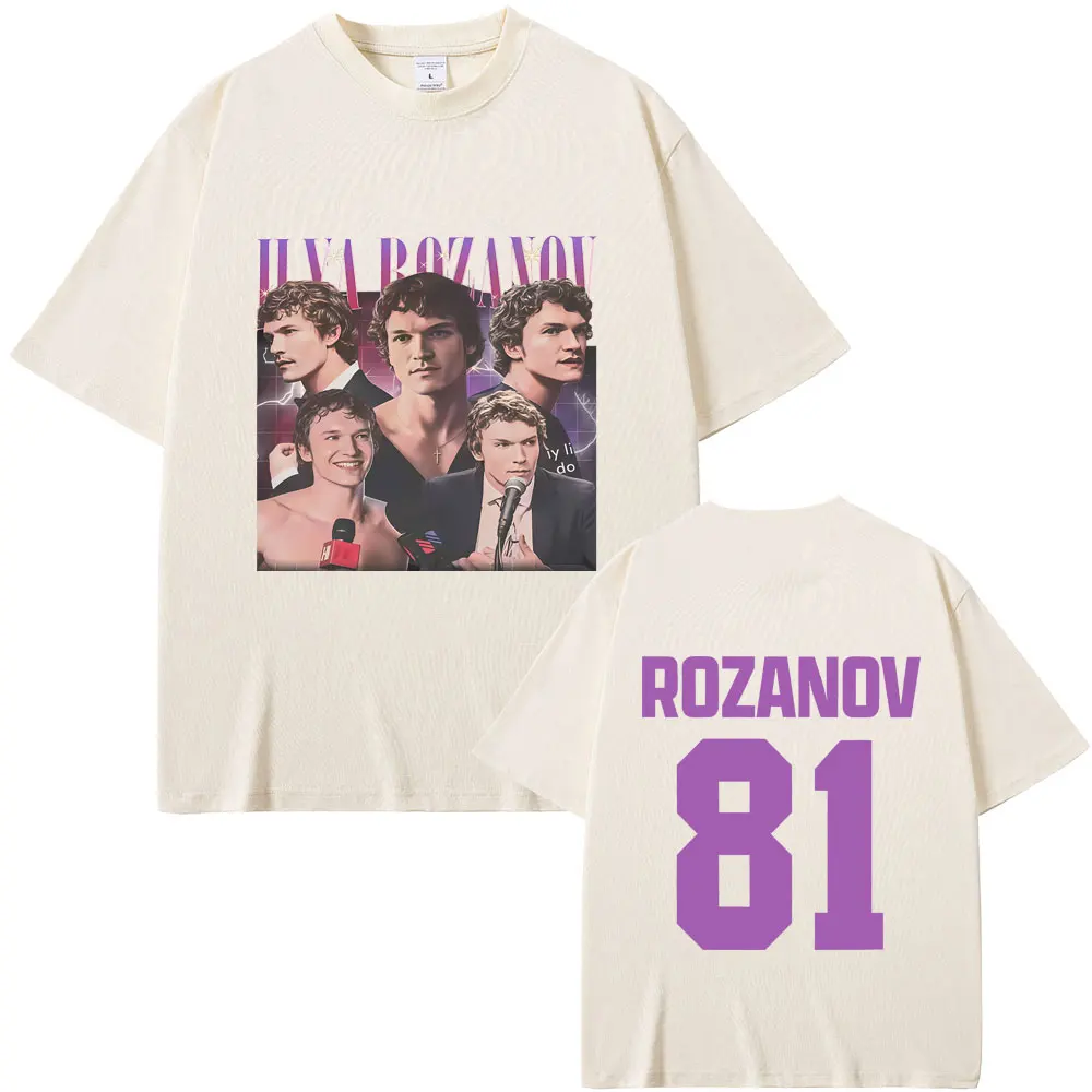 Heated Rivalry Ilya Rozanov Hollanov 81 T-shirt Men Women Casual Oversized Short Sleeve T Shirts Male Fashion Trend Streetwear
