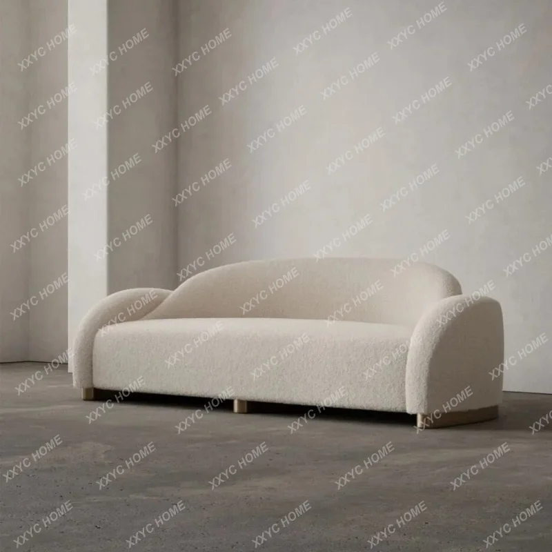 modern simple small apartment sofa light luxury living room hotel reception sofaTJ