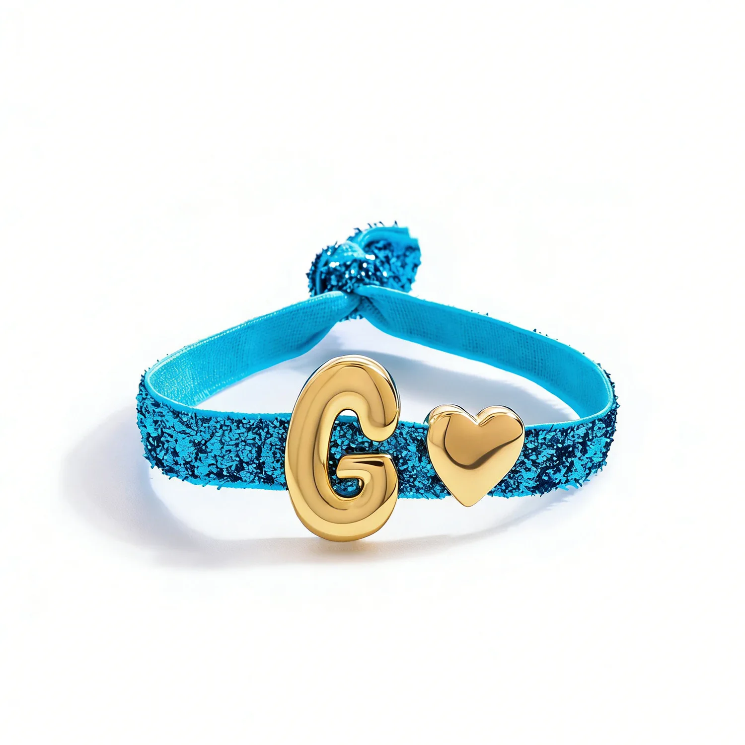Initialen-Herzanhänger Seidenschal-Armbänder für Frauen Buchstaben Glückszahlen Elastisches Band-Armband Freundschafts- und Paar-Schmuck – Detail 2