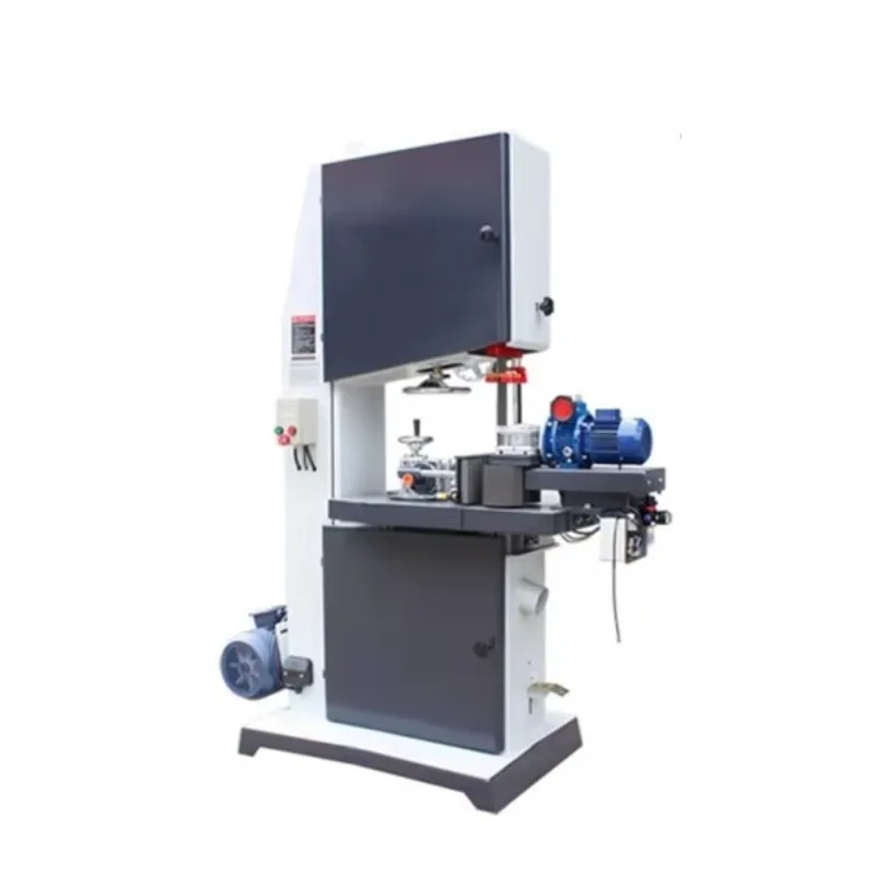 5.5kw Woodworking Wood Timber Plank Automatic Feeding Vertical Cutting Table 20 Degree Tilting Band Saw Bandsaw Machine CE