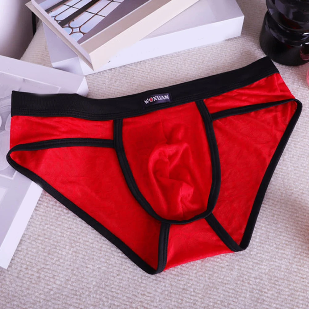 Men's Sexy Lace Sheer Underwear Gay Bulge Pouch Japanese Thongs Hot Lingiere Comfort Stretch See Through Briefs Men's Clothing