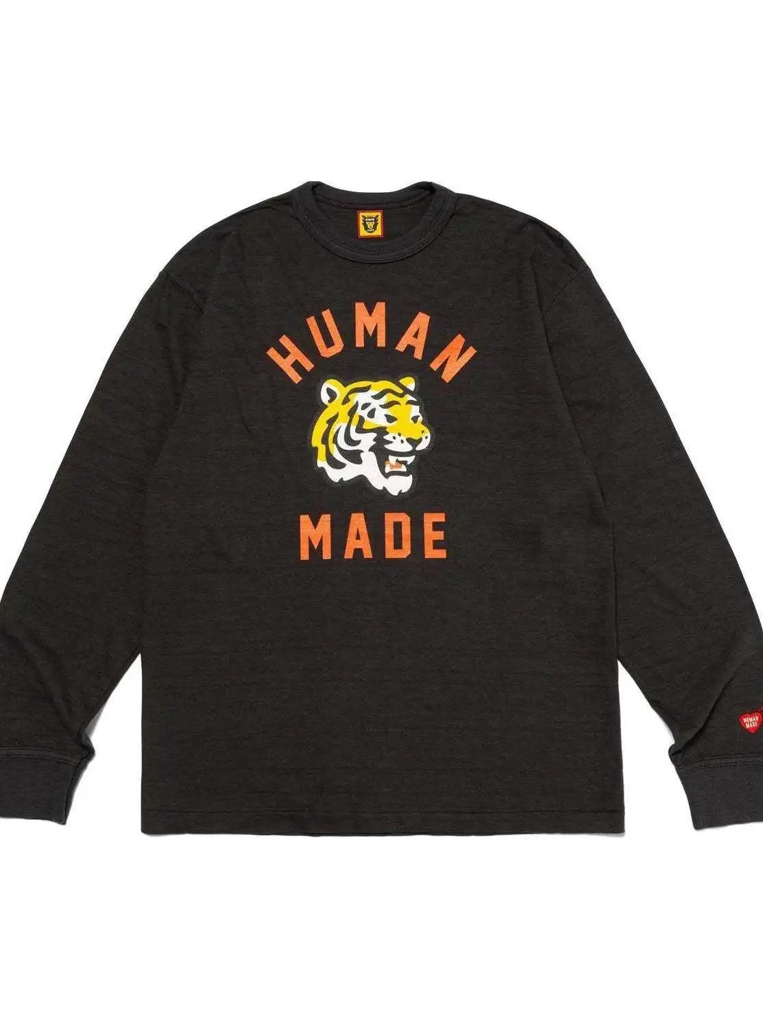 HUMAN MADE SS26 Tiger Graphic Long Sleeve T Shirt Back Logo Print Unisex Cotton Japanese