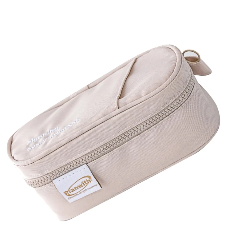 Pen Bag Desk Stationeries with Zippers for School & Office